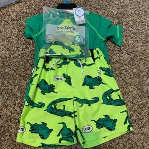 Boys Carter’s swim set with hat
